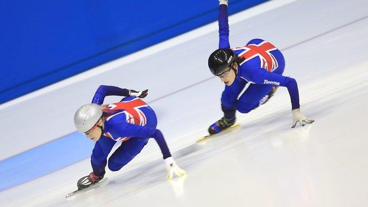 Elise Christie and Charlotte Gilmartin