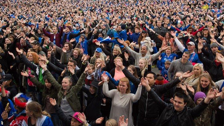 Iceland fans