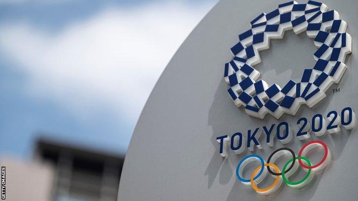 The logo of the Tokyo 2020 Olympics