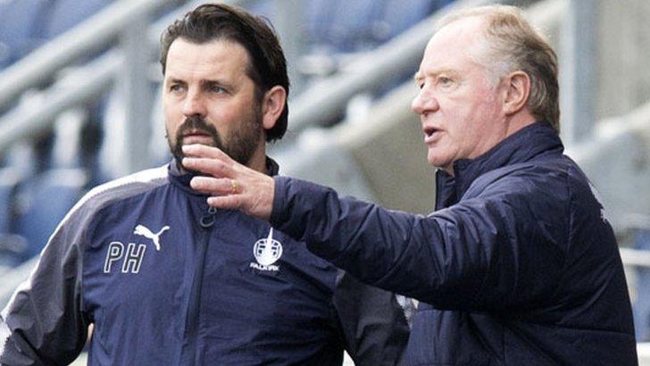 Falkirk manager Paul Hartley and assistant Jimmy Nicholl