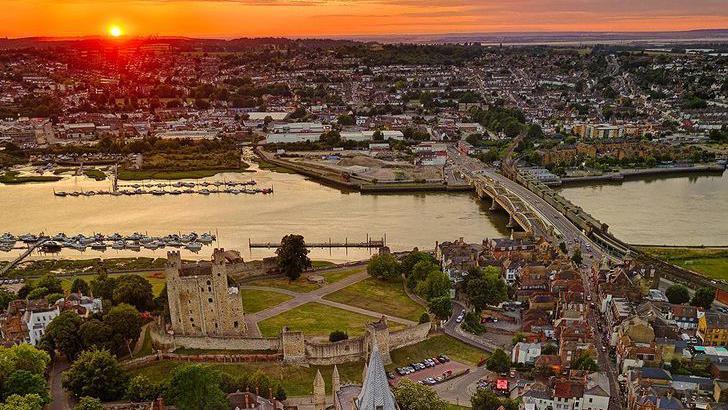 A bird's eye view of Rochester.