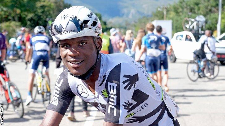 South African cyclist Nic Dlamini