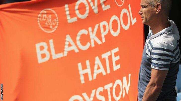 Oyston out banner