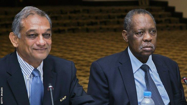 Suketu Patel and Issa Hayatou