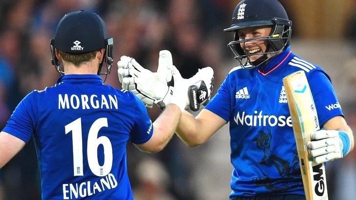 Joe Root and Eoin Morgan