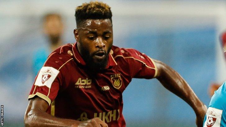 Former Cameroon international Alex Song in action for Rubin Kazan