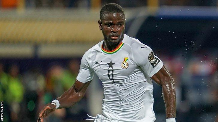 Jonathan Mensah in action for Ghana