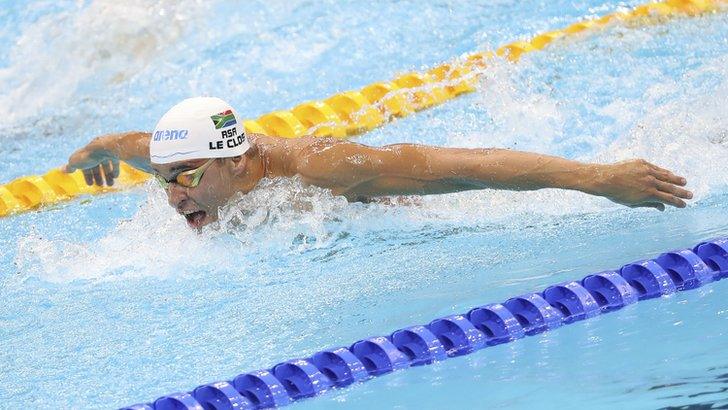 South African swimmer Chad le Clos in action at Tokyo Olympics