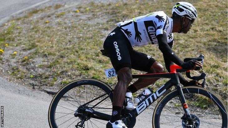 South African cyclist Nic Dlamini