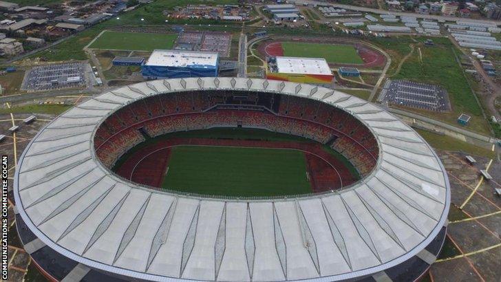 Japoma Stadium and training complex in Douala