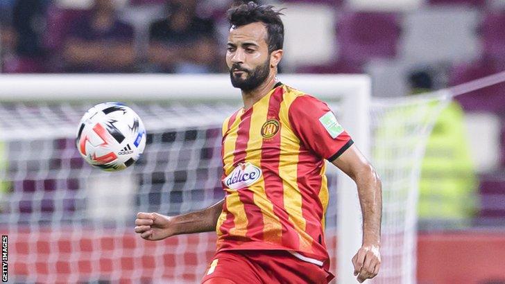 Tunisia's Taha Yassine Khenissi in action for Esperance