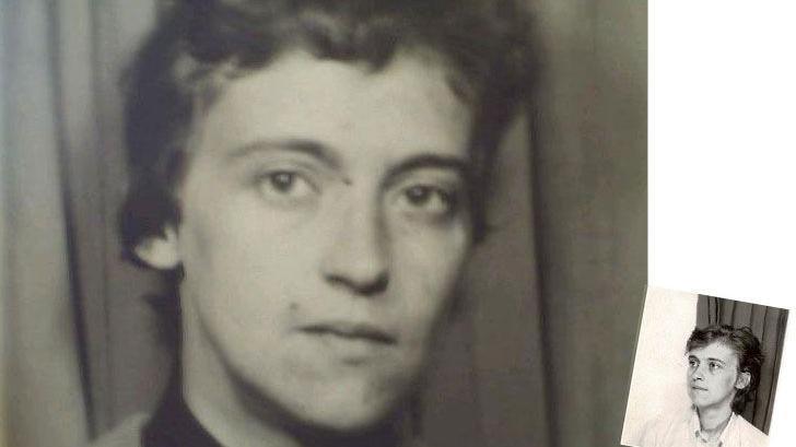 A black and white picture of Dale Wakefield who set up Switchboard, looking straight at the camera in a passport photo. 