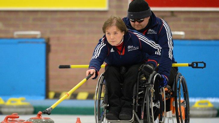 GB wheelchair curlers Gregor Ewan and Aileen Neilson