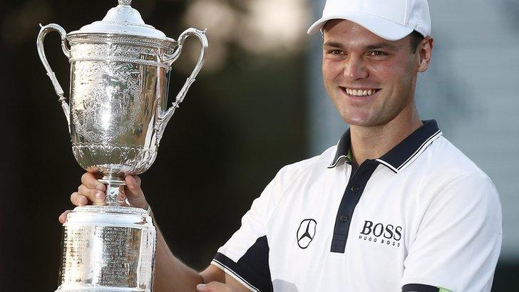 Martin Kaymer with the US Open trophy