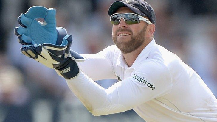 Matt Prior in action for England