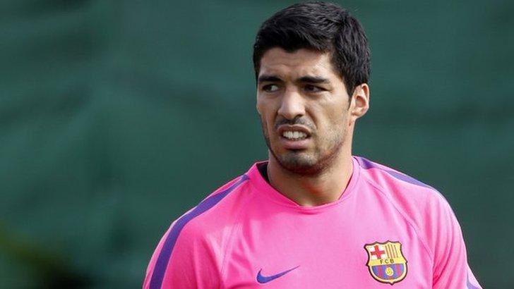 Barcelona striker Luis Suarez