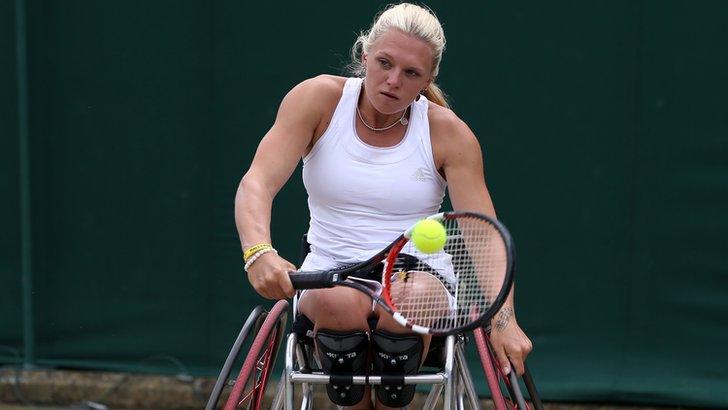 British wheelchair tennis player Jordanne Whiley