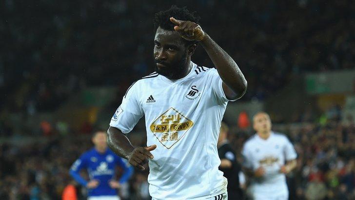 Swansea forward Wilfried Bony