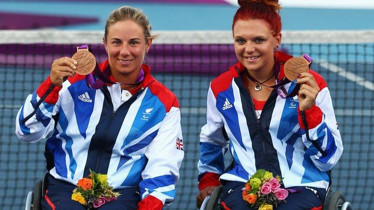 GB Paralympic bronze medallists Lucy Shuker and Jordanne Whiley