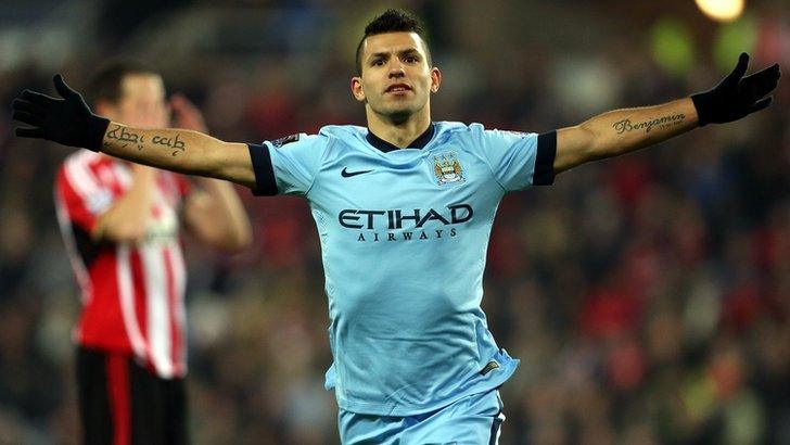 Manchester City forward Sergio Aguero