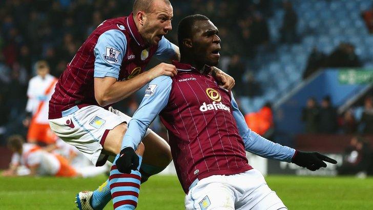 Aston Villa v Blackpool, Christian Benteke