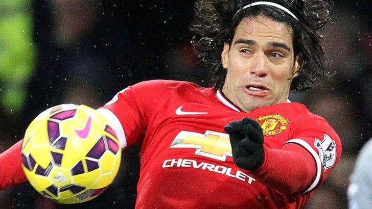 Radamel Falcao of Man Utd