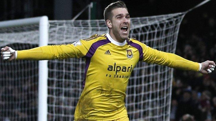 West Ham goalkeeper Adrian