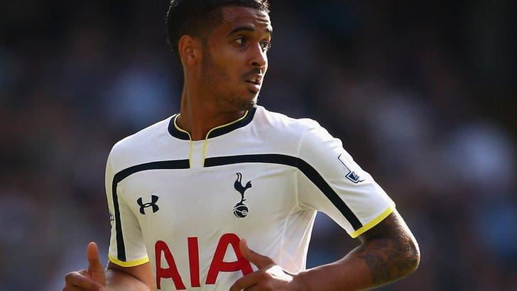 Kyle Naughton in action for Tottenham