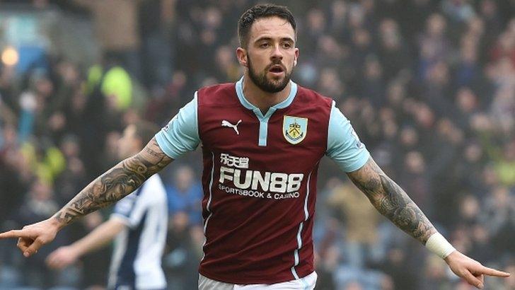 Burnley striker Danny Ings