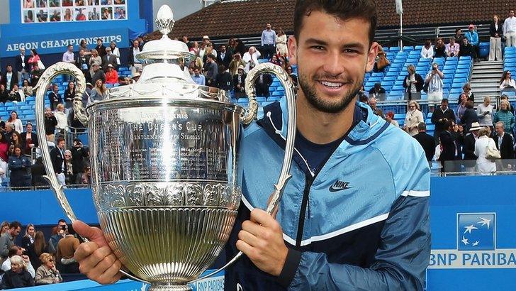 Grigor Dimitrov won the Queen's lub title in 2014