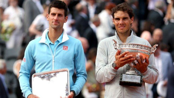 Novak Djokovic and Rafael Nadal