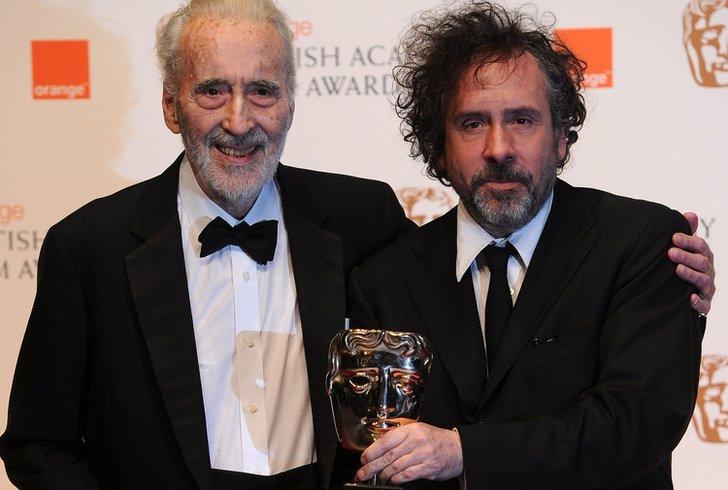 Sir Christopher Lee and Tim Burton