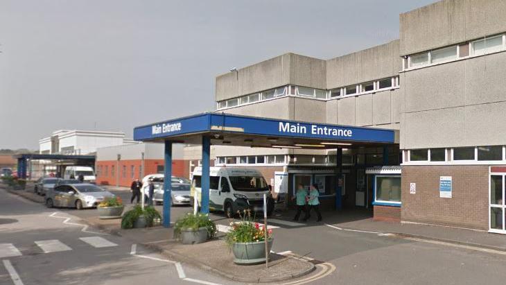 A google maps image of Eastbourne District General Hospital