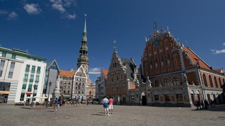 Shops like these in Latvia's capital, Riga, will trade in euros from 2014