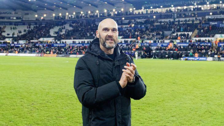 Swansea City head coach Luke Williams