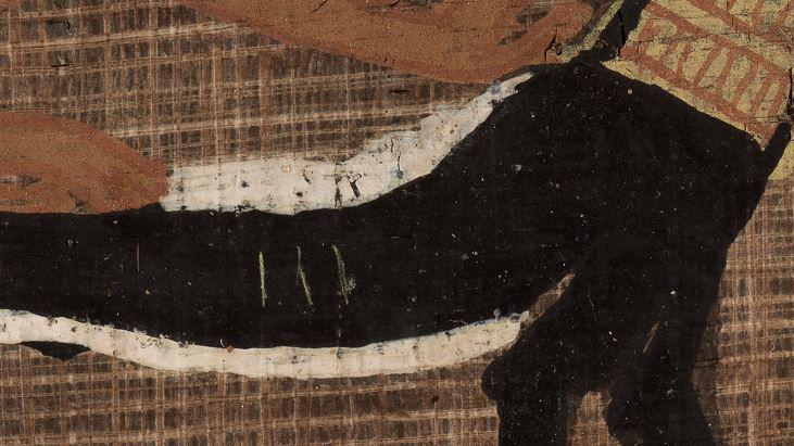 A close-up of the correction.