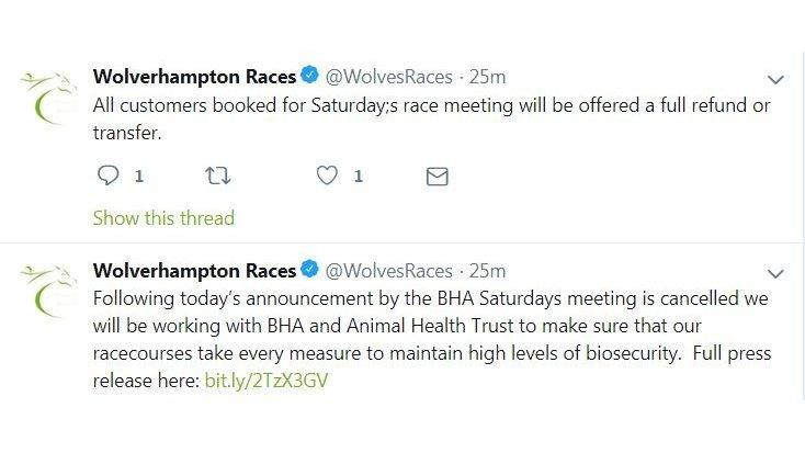 Wolverhampton Racecourse on Twitter