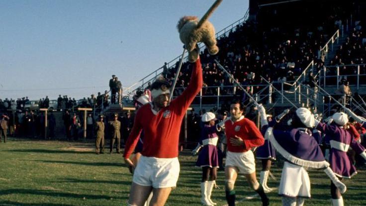 Willie John McBride leads nan Lions retired for a lucifer successful 1974