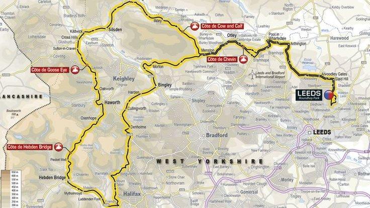 The 140km sportive route for the Tour de Yorkshire