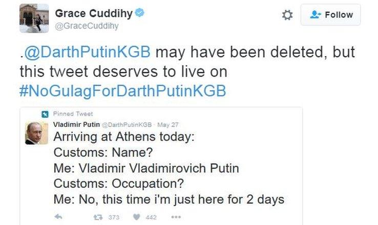 Retweet of DarthPutinKGB's tweets