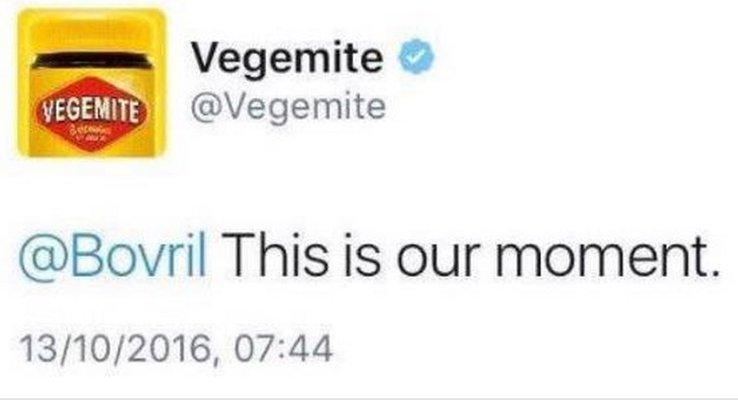 Vegemite to Bovril "This is our moment"