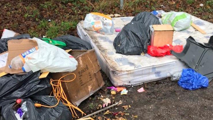 Fly-tipping in Blaby District area, Leicestershire