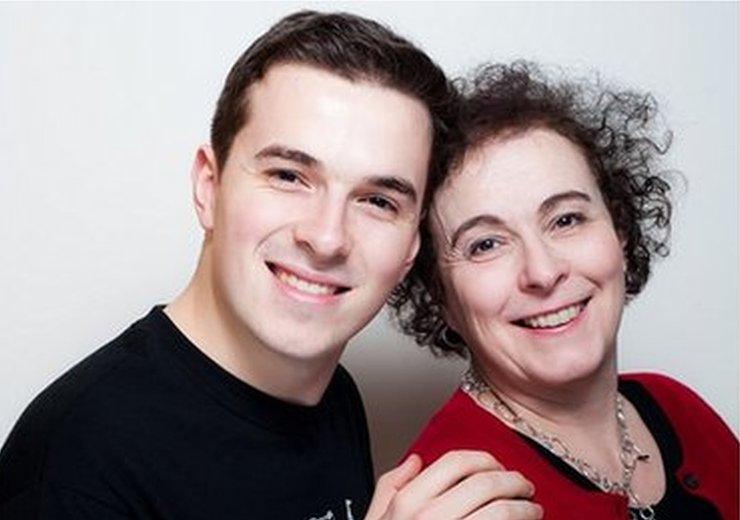 Photograph of Jack Ritchie and his mum Liz