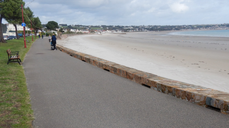 Jersey sea wall