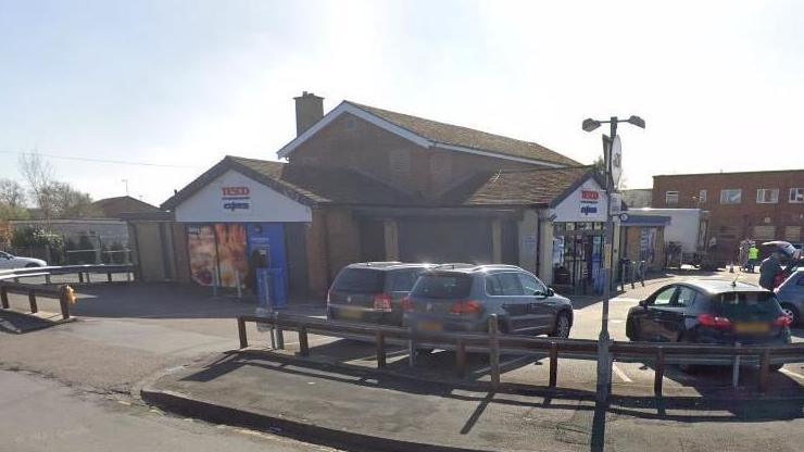 The Tesco Express store on Barnsley Road in Wakefield, where the attack took place