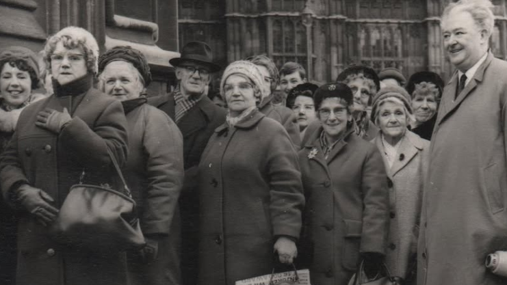 People from Mosborough in North Derbyshire lobbying MPs about boundary changes in the 1960s