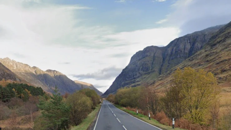 An A82 faisg deas air Gleann Comhann