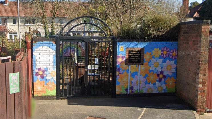 The Rainbow Garden gates