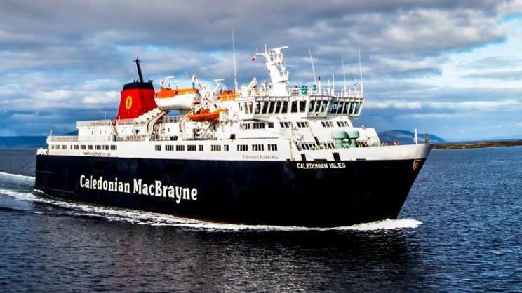 CalMac ferry MV Caledonian Isles at sea