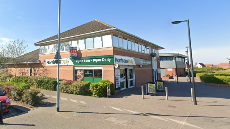 The Morrisons Daily on Preston Road in Hull. The sign on the store reads "Morrisons Daily - open 6am to 10pm daily". 